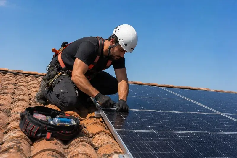 Maintenance et monitoring de panneaux solaires à la Farlède
