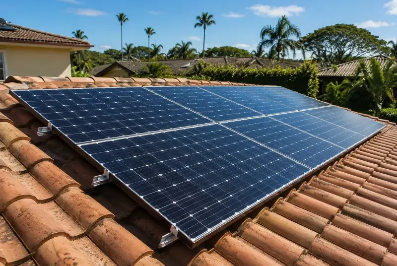 Installation de panneaux solaires à la Farlède